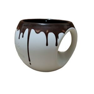 Adnart Chocolaterie de l'ile d'Orleans Engraved Mug White Hot Chocolate Drip
